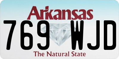 AR license plate 769WJD