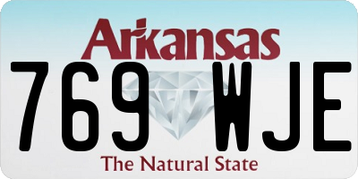 AR license plate 769WJE