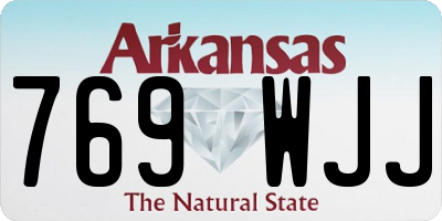 AR license plate 769WJJ