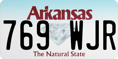 AR license plate 769WJR