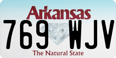 AR license plate 769WJV