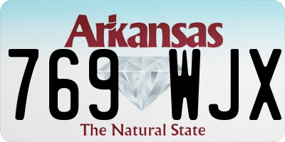 AR license plate 769WJX
