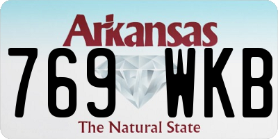 AR license plate 769WKB