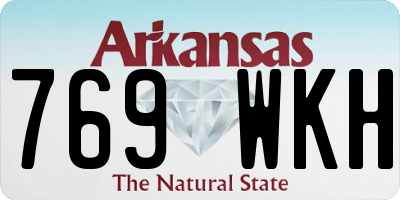 AR license plate 769WKH
