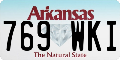 AR license plate 769WKI