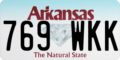 AR license plate 769WKK