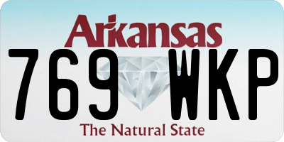 AR license plate 769WKP