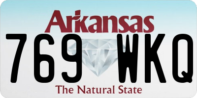 AR license plate 769WKQ
