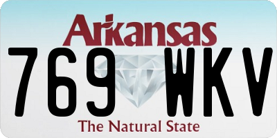 AR license plate 769WKV