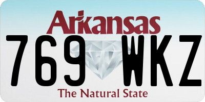 AR license plate 769WKZ