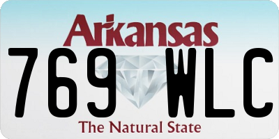 AR license plate 769WLC