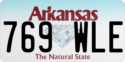 AR license plate 769WLE