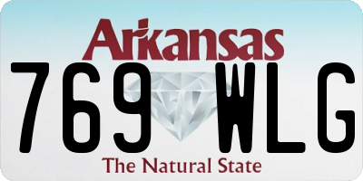 AR license plate 769WLG