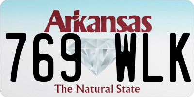 AR license plate 769WLK