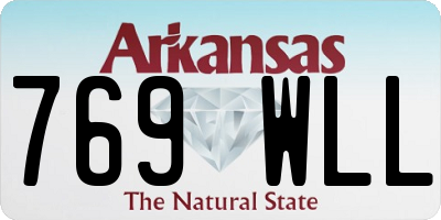 AR license plate 769WLL