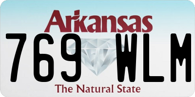 AR license plate 769WLM