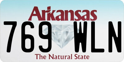 AR license plate 769WLN
