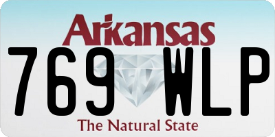 AR license plate 769WLP