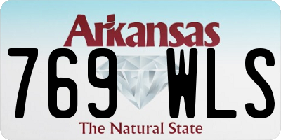 AR license plate 769WLS