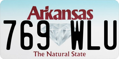 AR license plate 769WLU