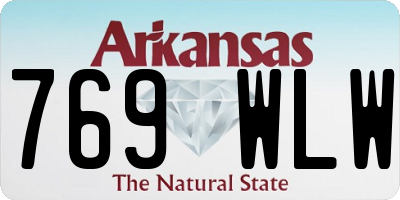 AR license plate 769WLW
