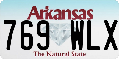 AR license plate 769WLX
