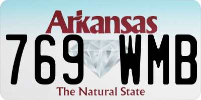 AR license plate 769WMB