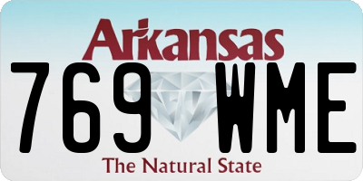 AR license plate 769WME