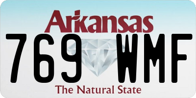 AR license plate 769WMF
