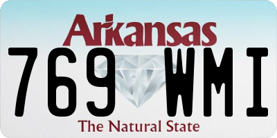 AR license plate 769WMI