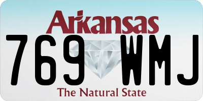 AR license plate 769WMJ