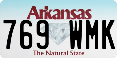 AR license plate 769WMK
