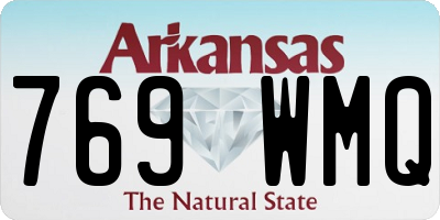 AR license plate 769WMQ