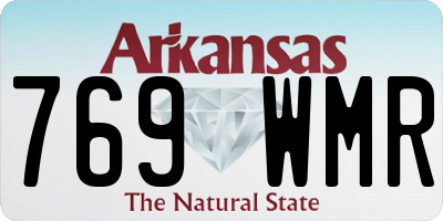 AR license plate 769WMR