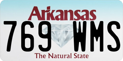 AR license plate 769WMS
