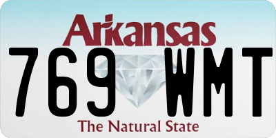 AR license plate 769WMT