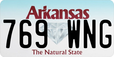 AR license plate 769WNG