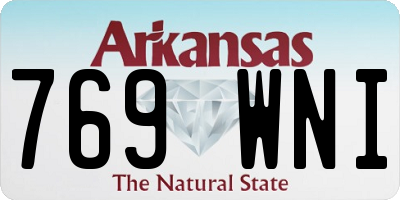 AR license plate 769WNI