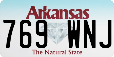 AR license plate 769WNJ