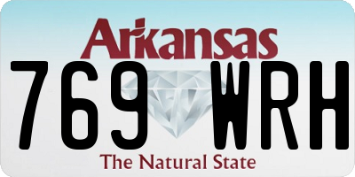 AR license plate 769WRH