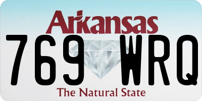 AR license plate 769WRQ