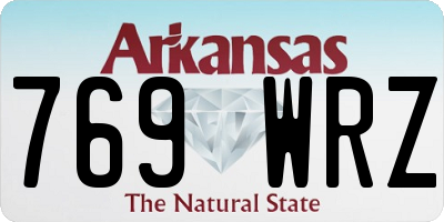 AR license plate 769WRZ