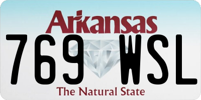 AR license plate 769WSL