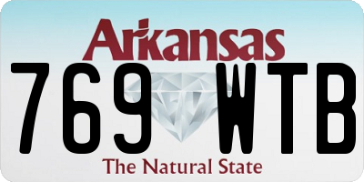 AR license plate 769WTB