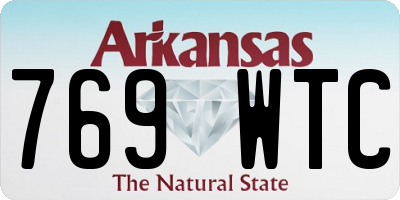 AR license plate 769WTC