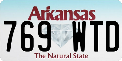 AR license plate 769WTD
