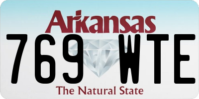 AR license plate 769WTE