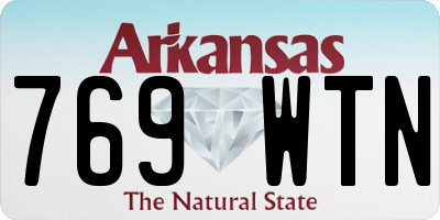 AR license plate 769WTN