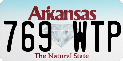 AR license plate 769WTP