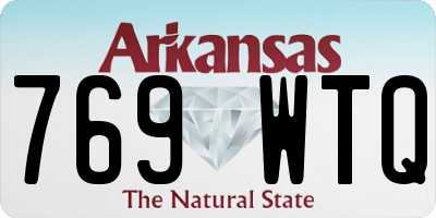 AR license plate 769WTQ